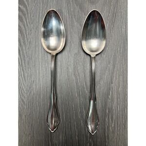 Vtg Solingen Rostfrei Tablespoon Lot of 2 Silver Plate‎ 100 Flatware